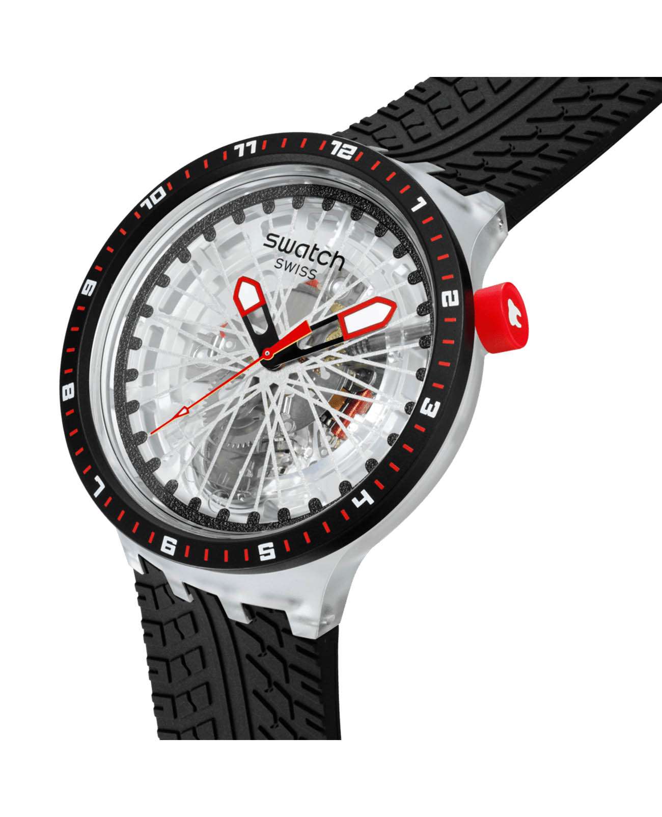 Swatch Swatch Big Bold Biosourced Lacquered SB05K103, big bold швейцария мужские часы на браслете биоматериал боковой вид