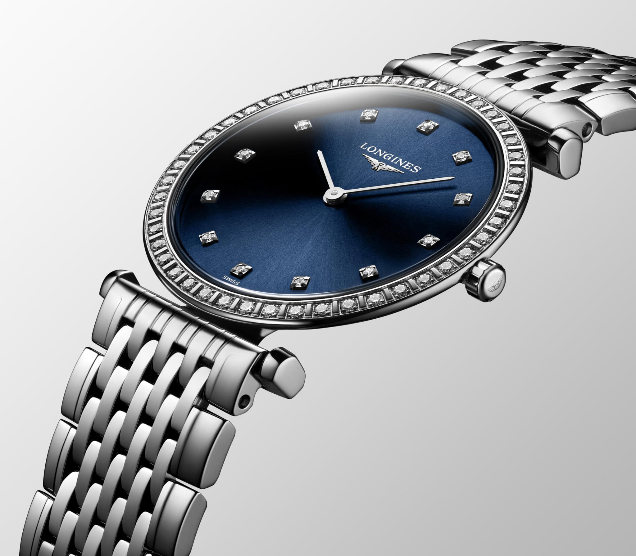 Longines Longines La Grande Classique L4.523.0.97.6 женские часы синий циферблат на запястье