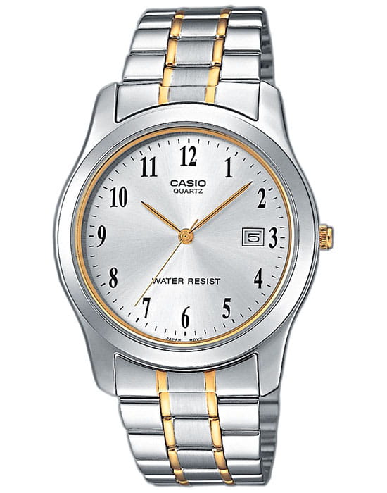 Casio Casio Collection LTP-1264PG-7B  LTP-1264PG-7B кварцевые женские часы серебристый циферблат, браслет сталь с ip покрытием — вид спереди