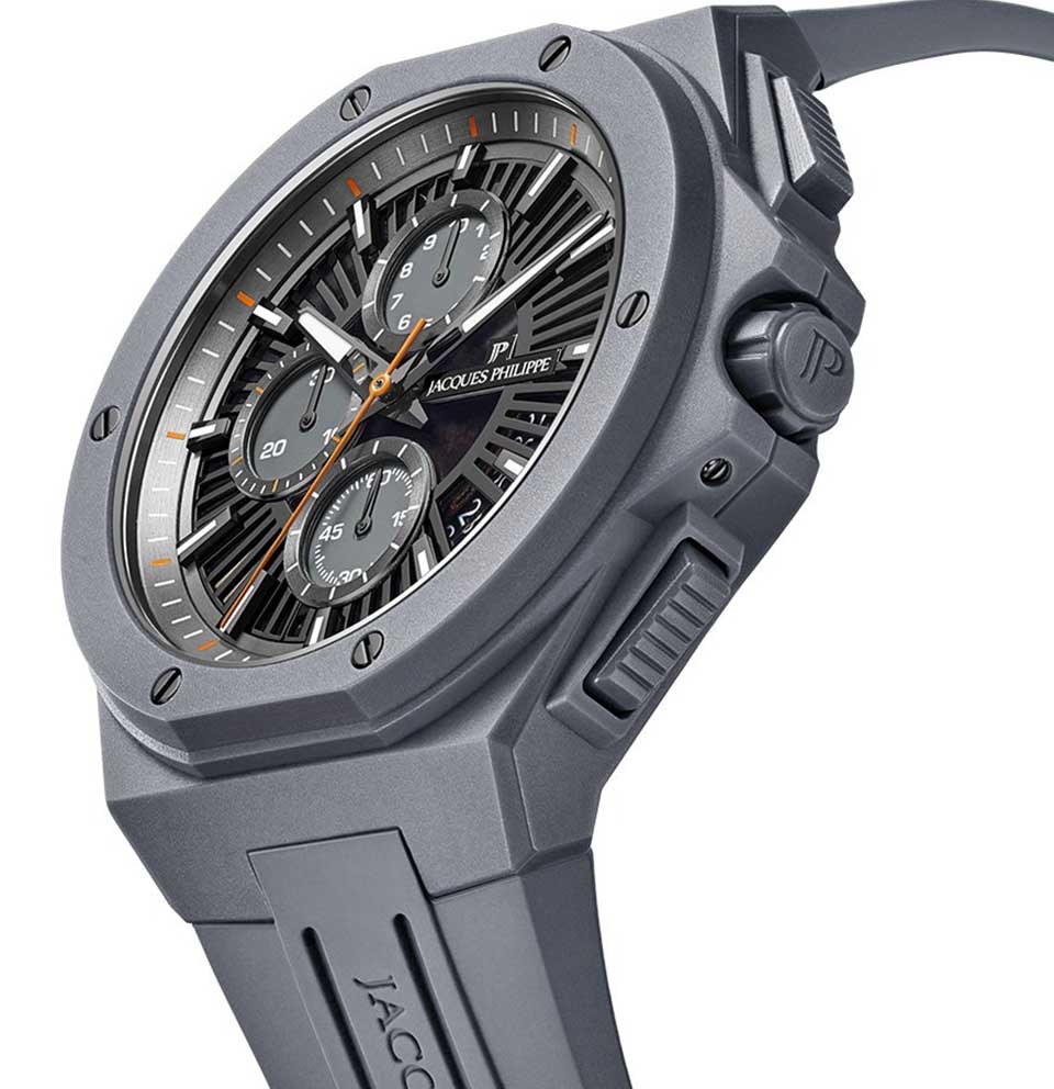 Jacques Philippe Jacques Philippe Militia JPQGC518447,  швейцария мужские часы на браслете силикон боковой вид