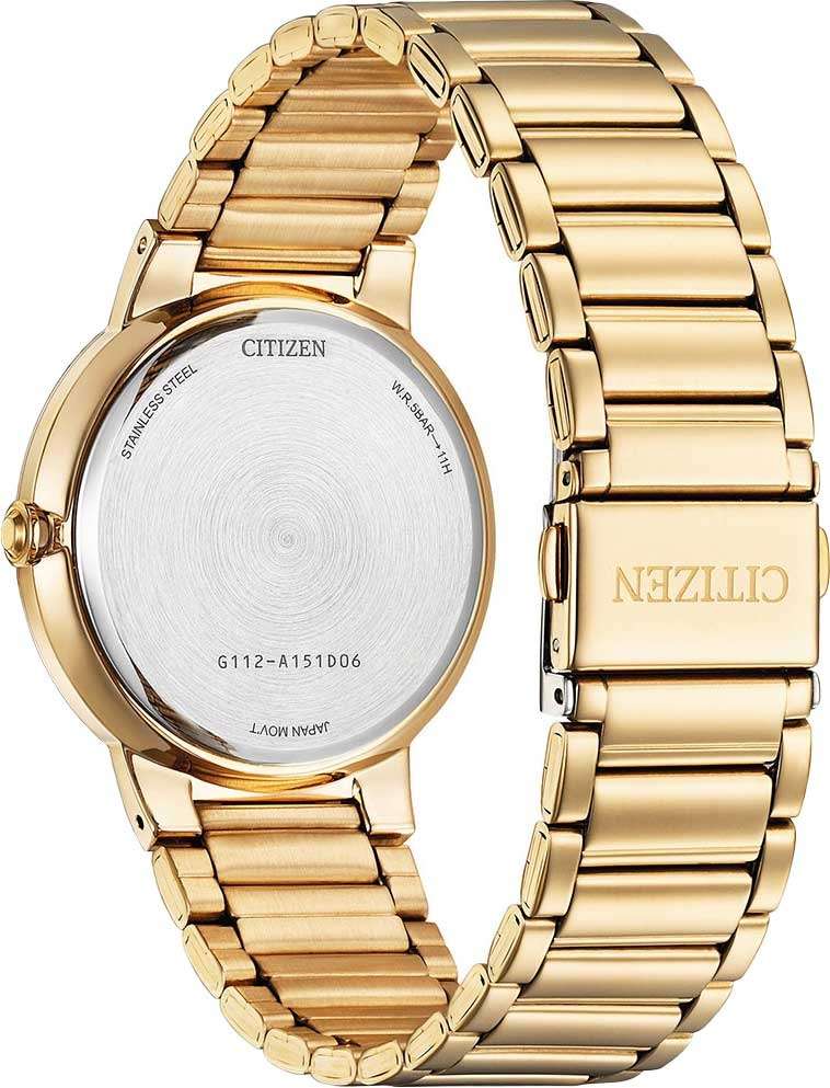 Citizen Citizen Classic BI5123-52X,  япония мужские часы на браслете нержавеющая сталь с ip-покрытием боковой вид