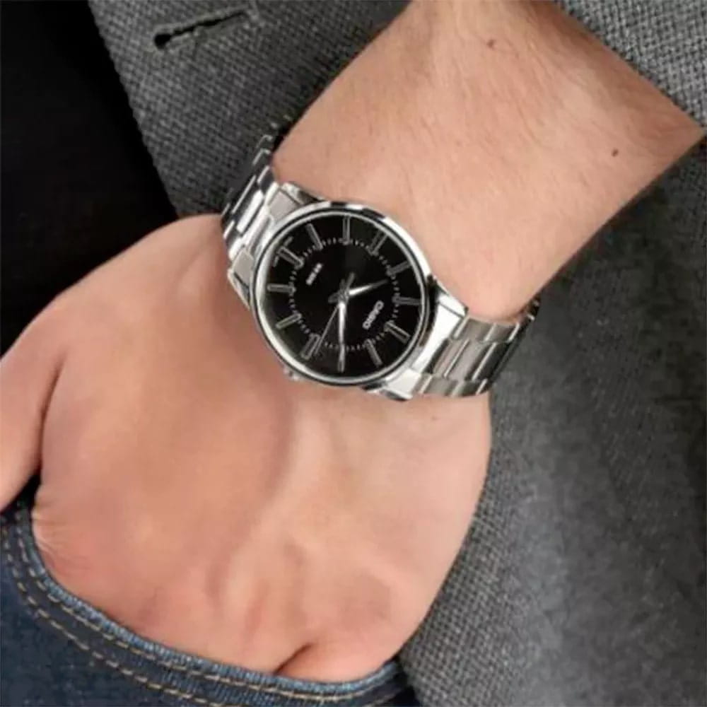 Casio Casio Collection MTP-B110D-1A , наручные мужские часы фото под углом