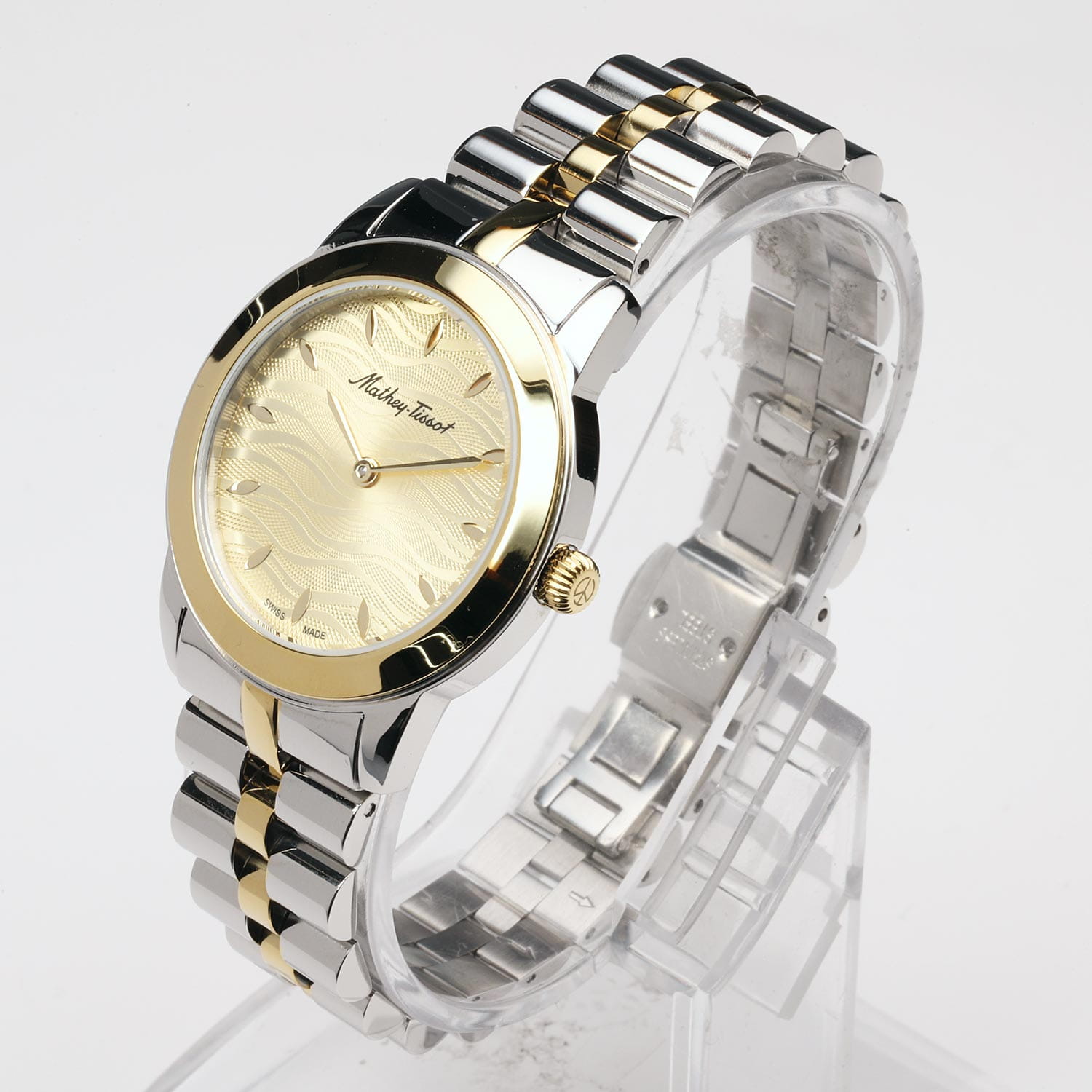 Mathey-Tissot Mathey-Tissot Artemis D10860BDI женские часы желтый циферблат на запястье