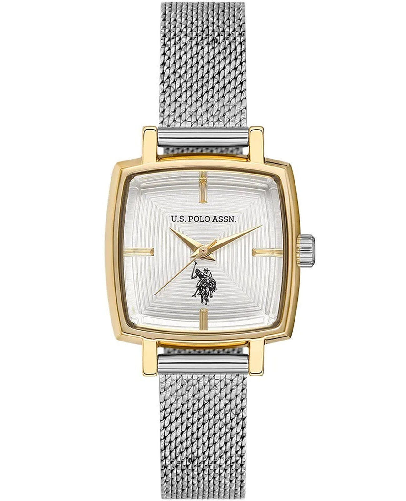 U.S. Polo Assn. U.S. Polo Assn. Stile USPA2066-06  USPA2066-06 кварцевые женские часы серебристый циферблат, браслет нержавеющая сталь — вид спереди