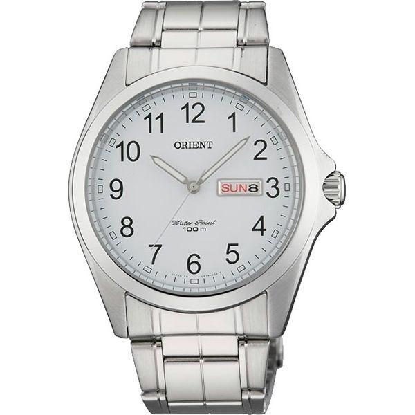 Orient Orient UG1H002W (FUG1H002W)  FUG1H002W  мужские часы белый циферблат, браслет  — вид спереди