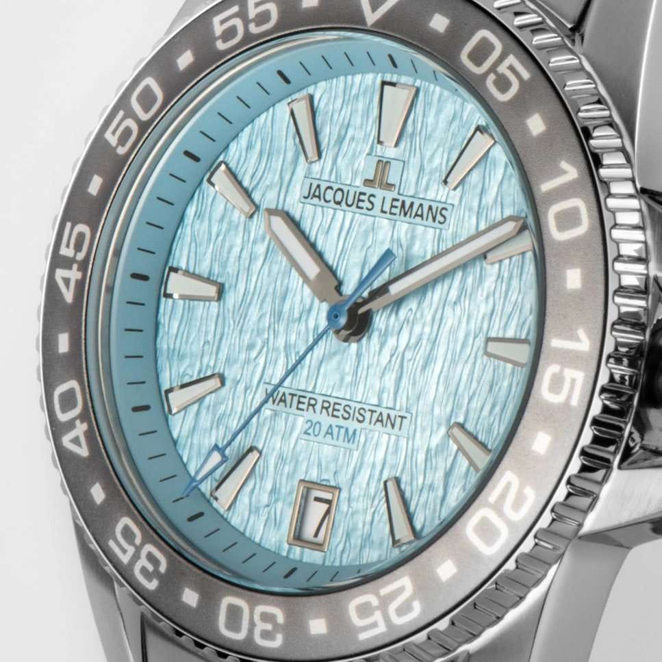 Оригинальные часы Jacques Lemans Jacques Lemans Liverpool Diver 1-2205M кварцевые калибр механизма  общий вид
