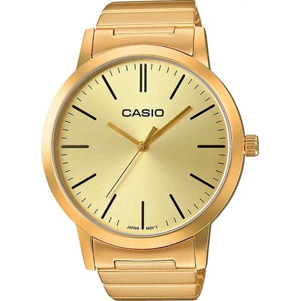 Casio Casio LTP-E118G-9A  LTP-E118G-9A кварцевые женские часы  циферблат, браслет  — вид спереди