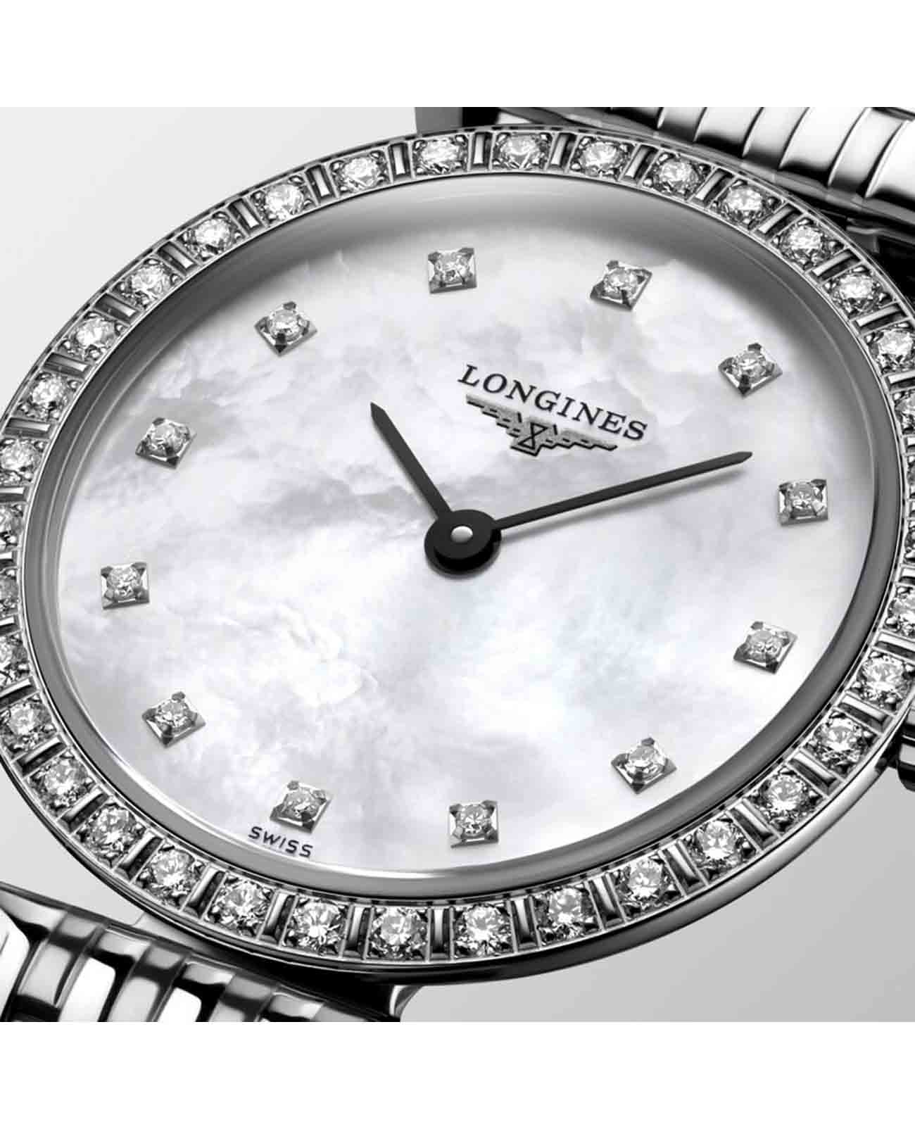 Longines Longines La Grande Classique L4.341.0.80.6 кварцевые женские часы часы крупный план перламутровый циферблата