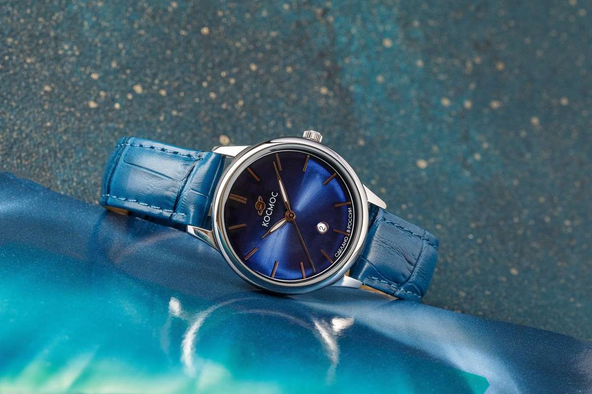 Космос Космос Созвездие K 601.16.36,  россия женские часы на браслете кожаный боковой вид