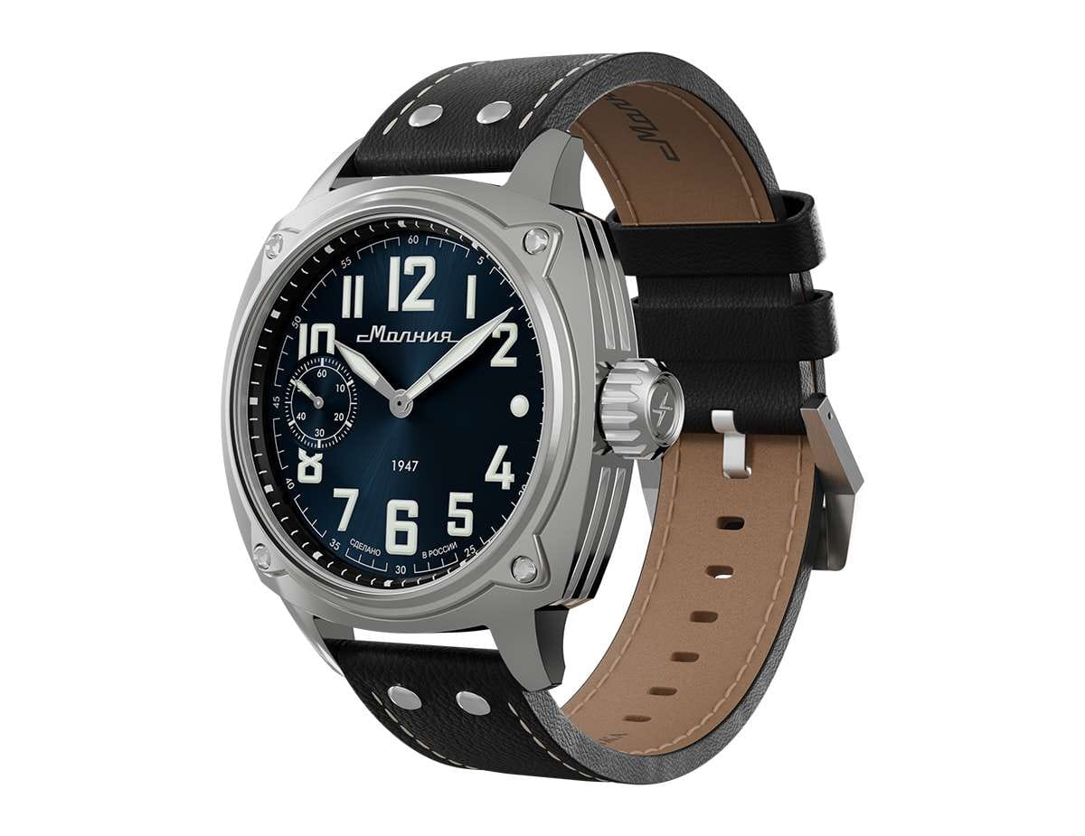 Молния Молния Беркут 0190103-1.1, беркут россия мужские часы на браслете кожаный боковой вид
