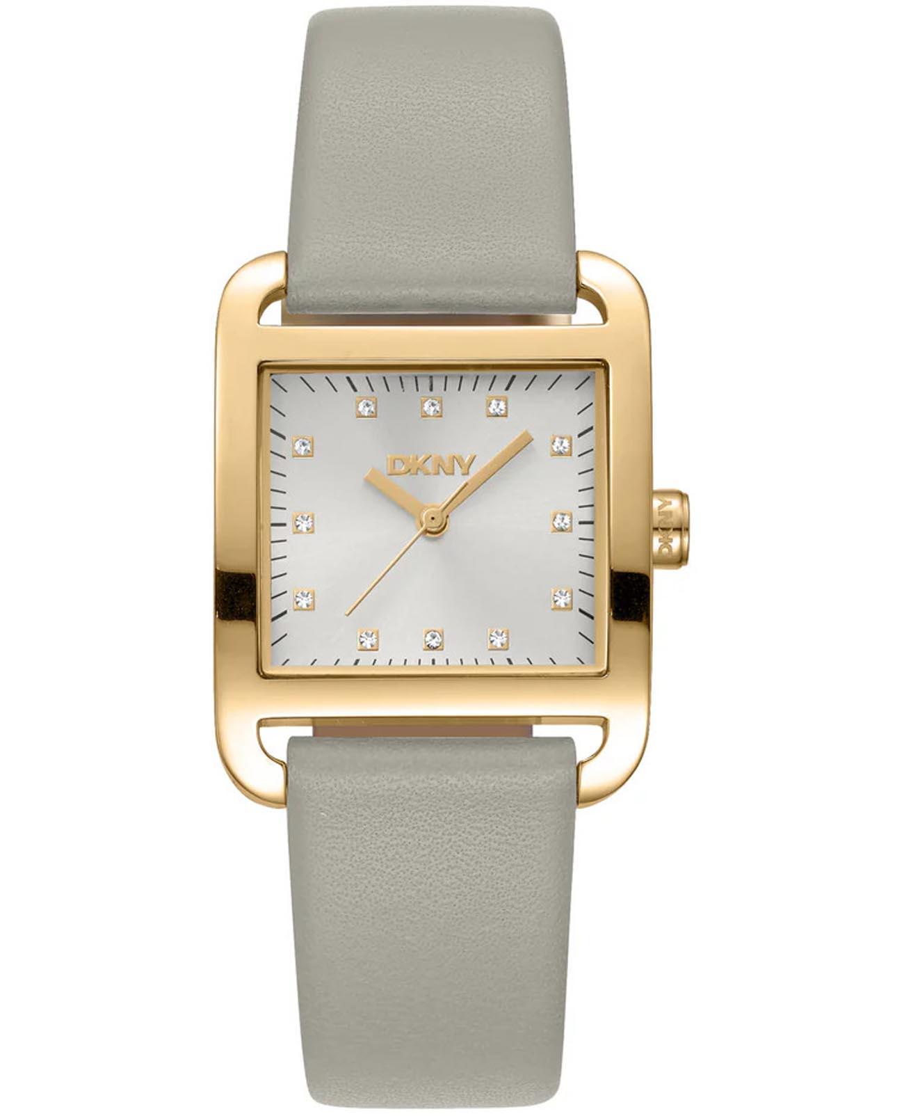 DKNY DKNY City Midi DK1L004L0025  DK1L004L0025 кварцевые женские часы  циферблат, браслет кожаный — вид спереди
