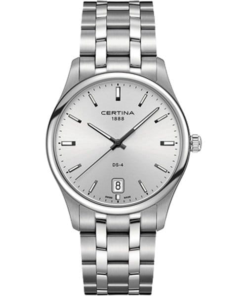 Certina Certina C022.610.11.031.00  C0226101103100 кварцевые мужские часы серый циферблат, браслет нержавеющая сталь — вид спереди