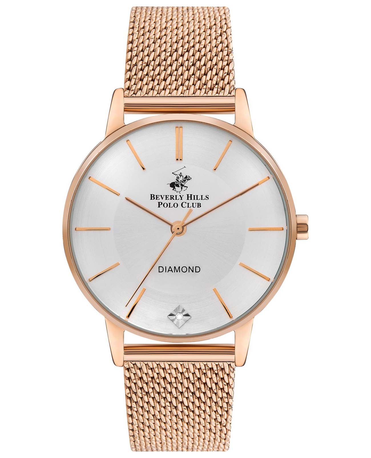 Beverly Hills Polo Club Beverly Hills Polo Club BP3394C.430  BP3394C.430 кварцевые женские часы серебристый циферблат, браслет нержавеющая сталь с ip-покрытием — вид спереди
