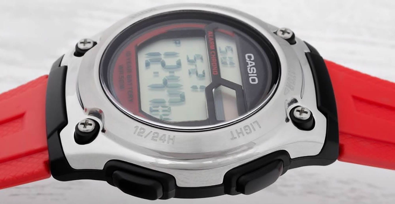 Casio Casio Collection W-211-4A мужские часы серый циферблат на запястье