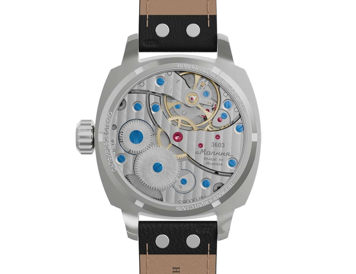 Молния Молния Беркут 0190103-1.1 мужские часы синий циферблат на запястье