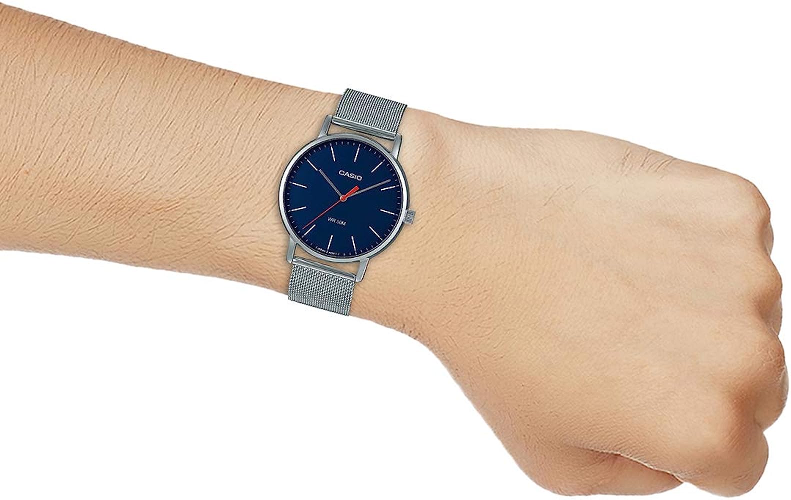 Casio Casio Collection MTP-E171M-2E, mtp япония мужские часы на браслете нержавеющая сталь боковой вид