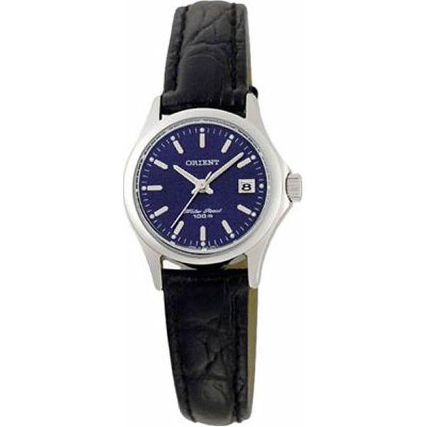 Orient Orient SZ2F004D (FSZ2F004D)  FSZ2F004D  женские часы синий циферблат, браслет кожа + текстиль — вид спереди