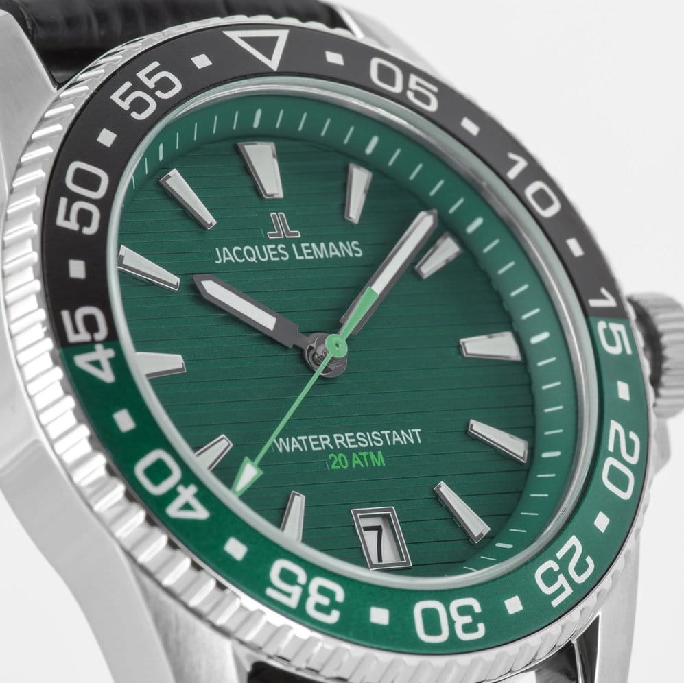 Оригинальные часы Jacques Lemans Jacques Lemans Liverpool Diver 1-2205C кварцевые калибр механизма  общий вид
