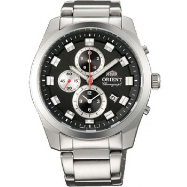 Orient Orient TT0U002B (FTT0U002B)  FTT0U002B  мужские часы  циферблат, браслет  — вид спереди