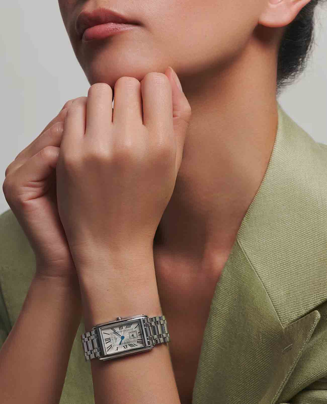 Оригинальные часы Longines Longines DolceVita L5.512.4.71.6 кварцевые калибр механизма l176 общий вид