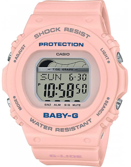 Casio Casio Baby-G BLX-570-4  BLX-570-4ER кварцевые женские часы серый циферблат, браслет пластик — вид спереди