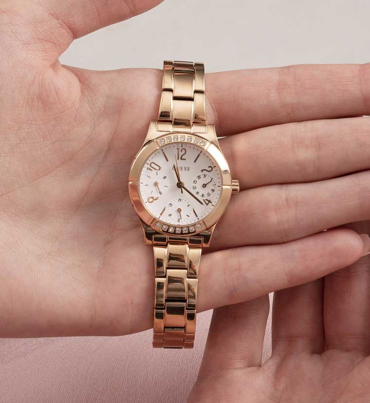 Guess Guess Sport Steel GW0413L3 кварцевые женские часы часы крупный план белый циферблата