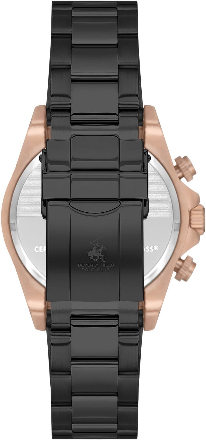 Beverly Hills Polo Club Beverly Hills Polo Club BP3608X.540 кварцевые мужские часы часы крупный план черный циферблата