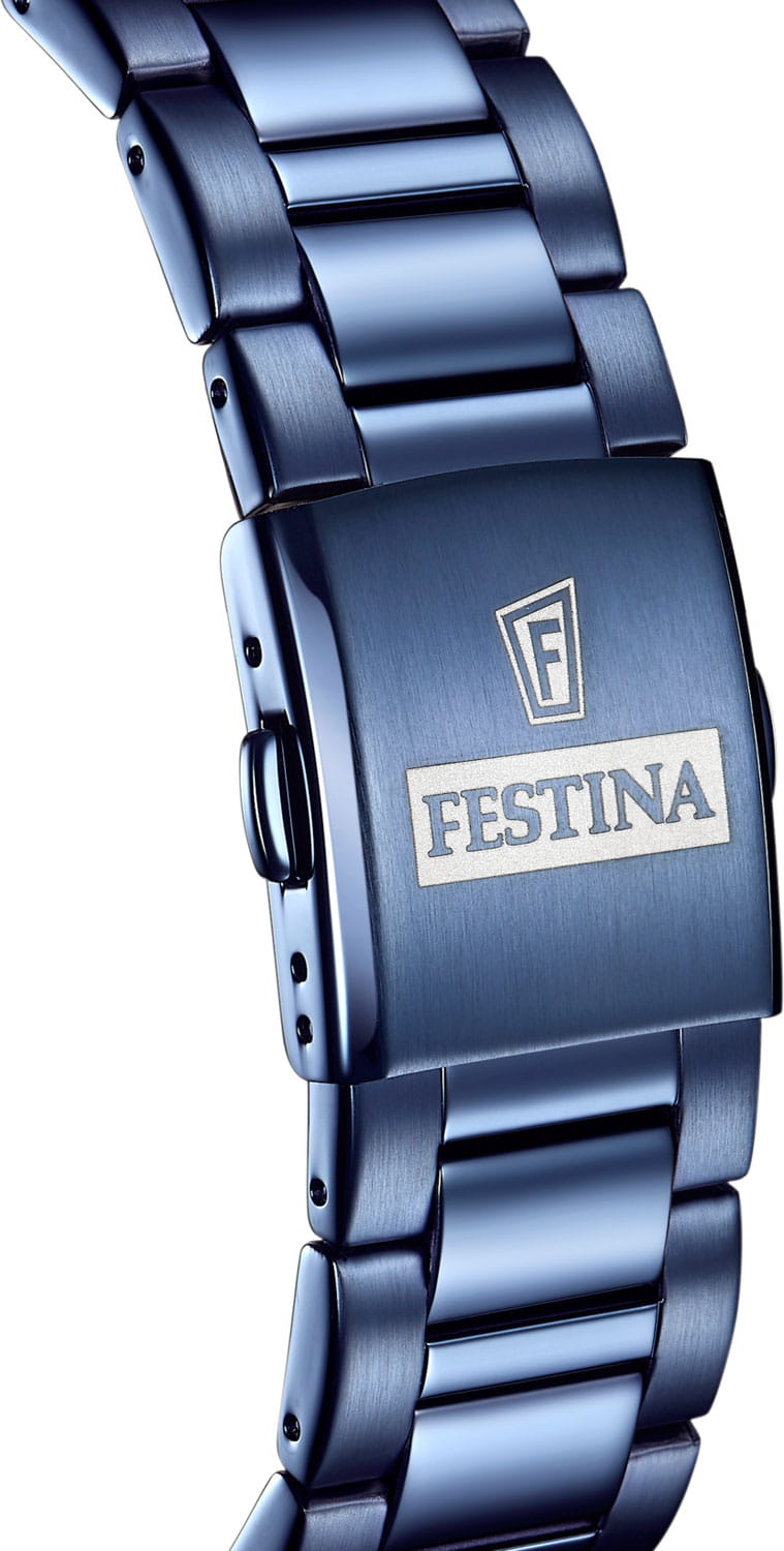 Festina Festina Ceramic F20576/1,  испания мужские часы на браслете сталь c pvd покрытием боковой вид