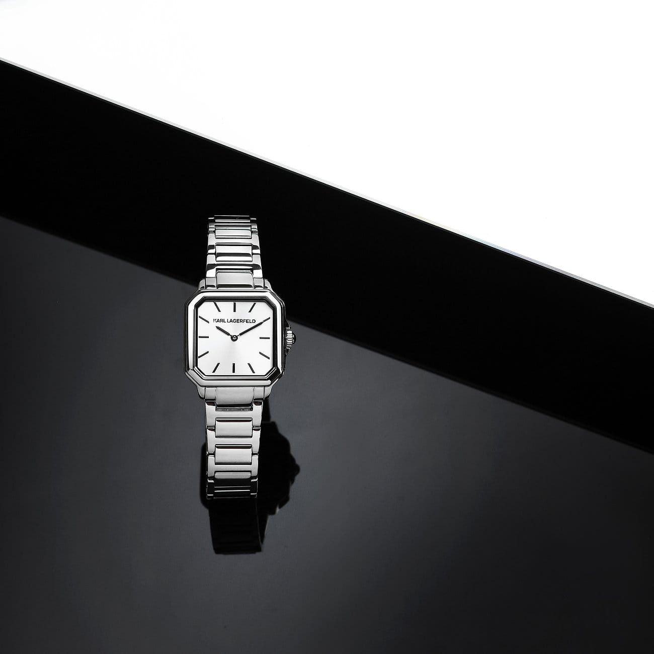 Karl Lagerfeld Karl Lagerfeld Square Classics R0553102506 женские часы серебристый циферблат на запястье