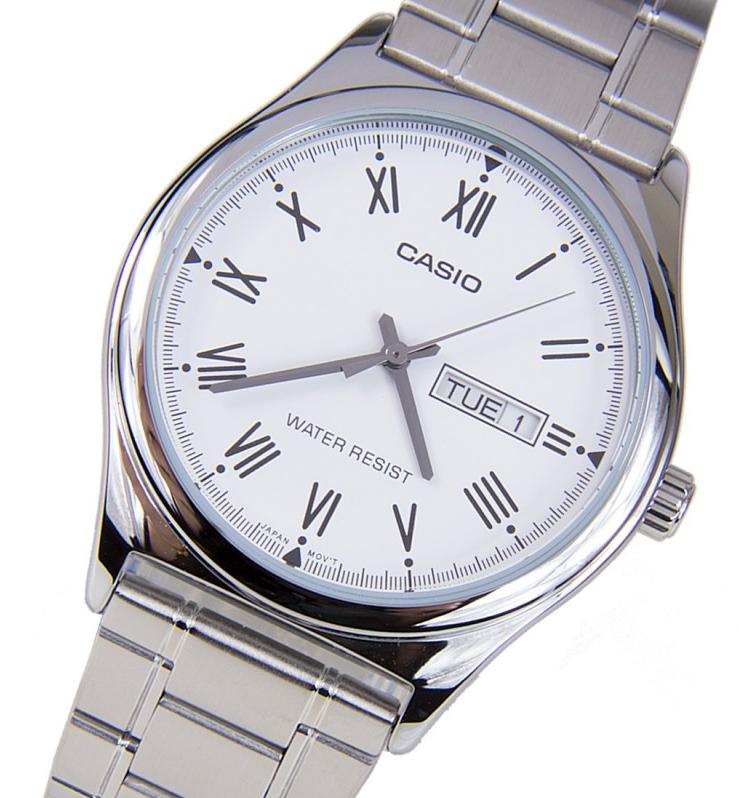 Casio Casio Collection MTP-V006D-7BUDF (MTP-V006D-7B) мужские часы белый циферблат на запястье