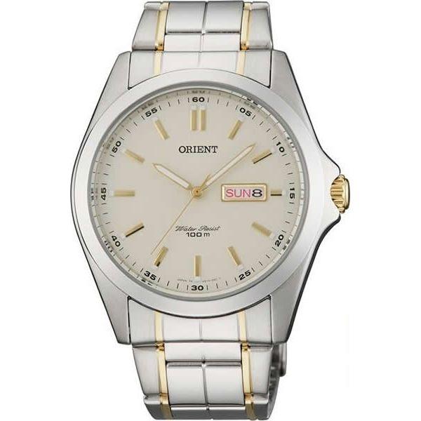 Orient Orient UG1H003C (FUG1H003C)  FUG1H003C  мужские часы белый циферблат, браслет  — вид спереди