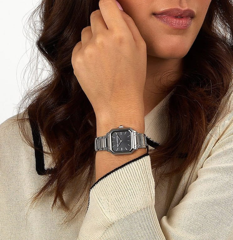 Karl Lagerfeld Karl Lagerfeld Square Classics R0553102507 кварцевые женские часы часы крупный план черный циферблата