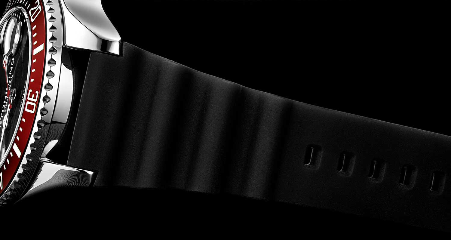 Stuhrling Stuhrling Aquadiver 3950R.3 мужские часы черный циферблат на запястье