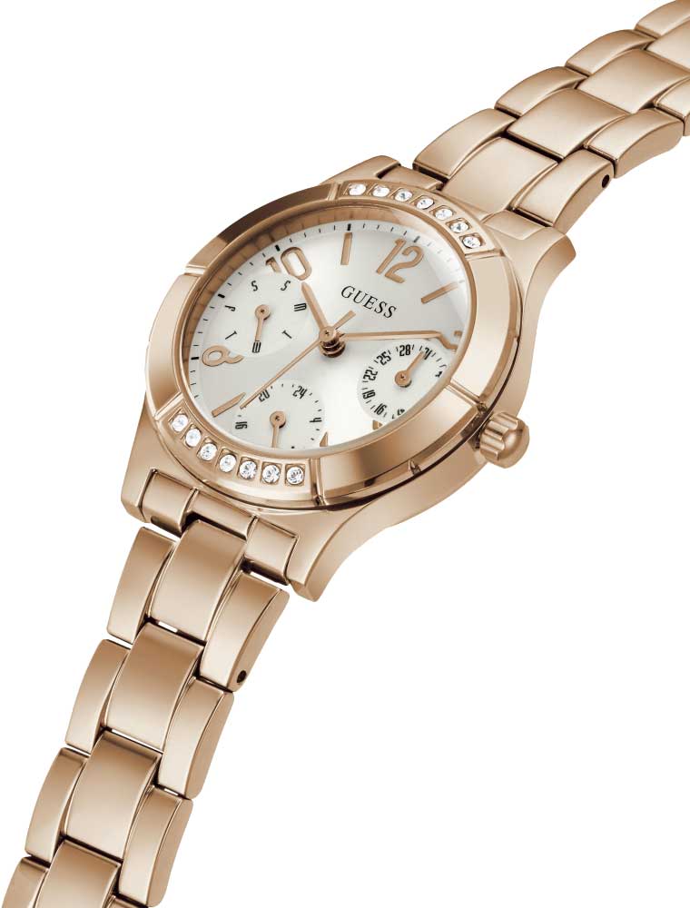 Guess Guess Sport Steel GW0413L3,  сша женские часы на браслете нержавеющая сталь боковой вид