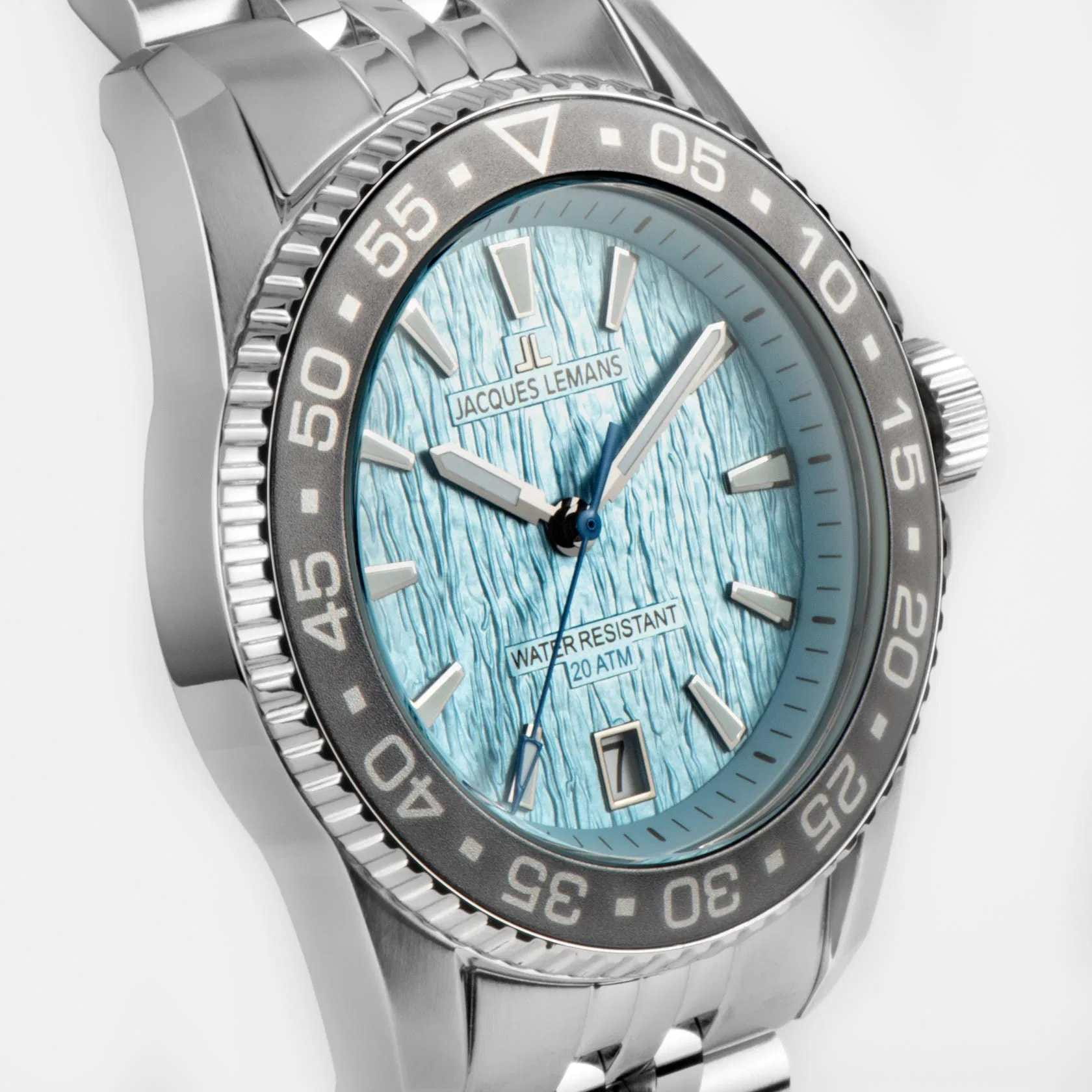Jacques Lemans Jacques Lemans Liverpool Diver 1-2205M, liverpool австрия мужские часы на браслете нержавеющая сталь боковой вид