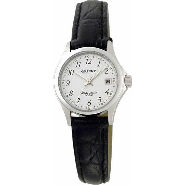 Orient Orient SZ2F005W (FSZ2F005W)  FSZ2F005W  женские часы белый циферблат, браслет кожа + текстиль — вид спереди