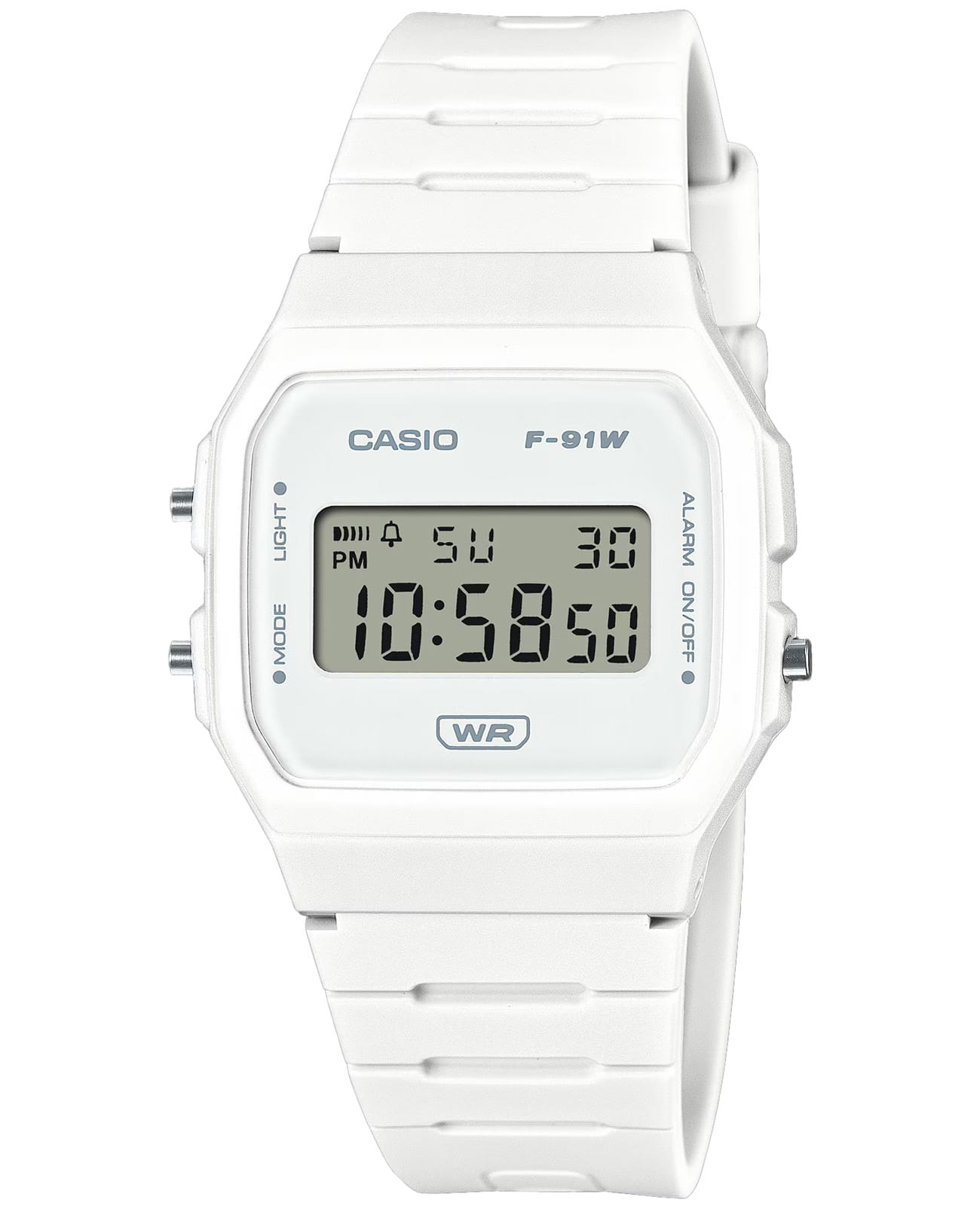 Casio Casio F-91WB-7A  F-91WB-7A кварцевые мужские часы  циферблат, браслет пластик — вид спереди