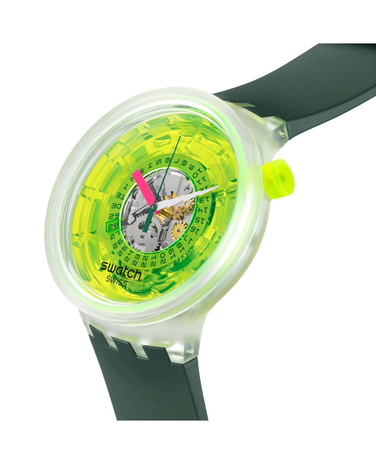 Swatch Swatch Big Bold Biosourced Lacquered SB05K400 , наручные мужские часы фото под углом
