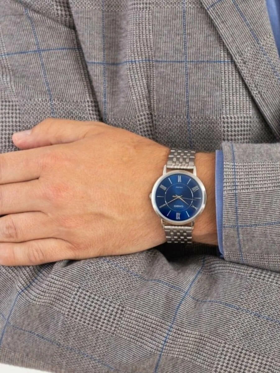 Casio Casio Collection MTP-B110D-2A , наручные мужские часы фото под углом