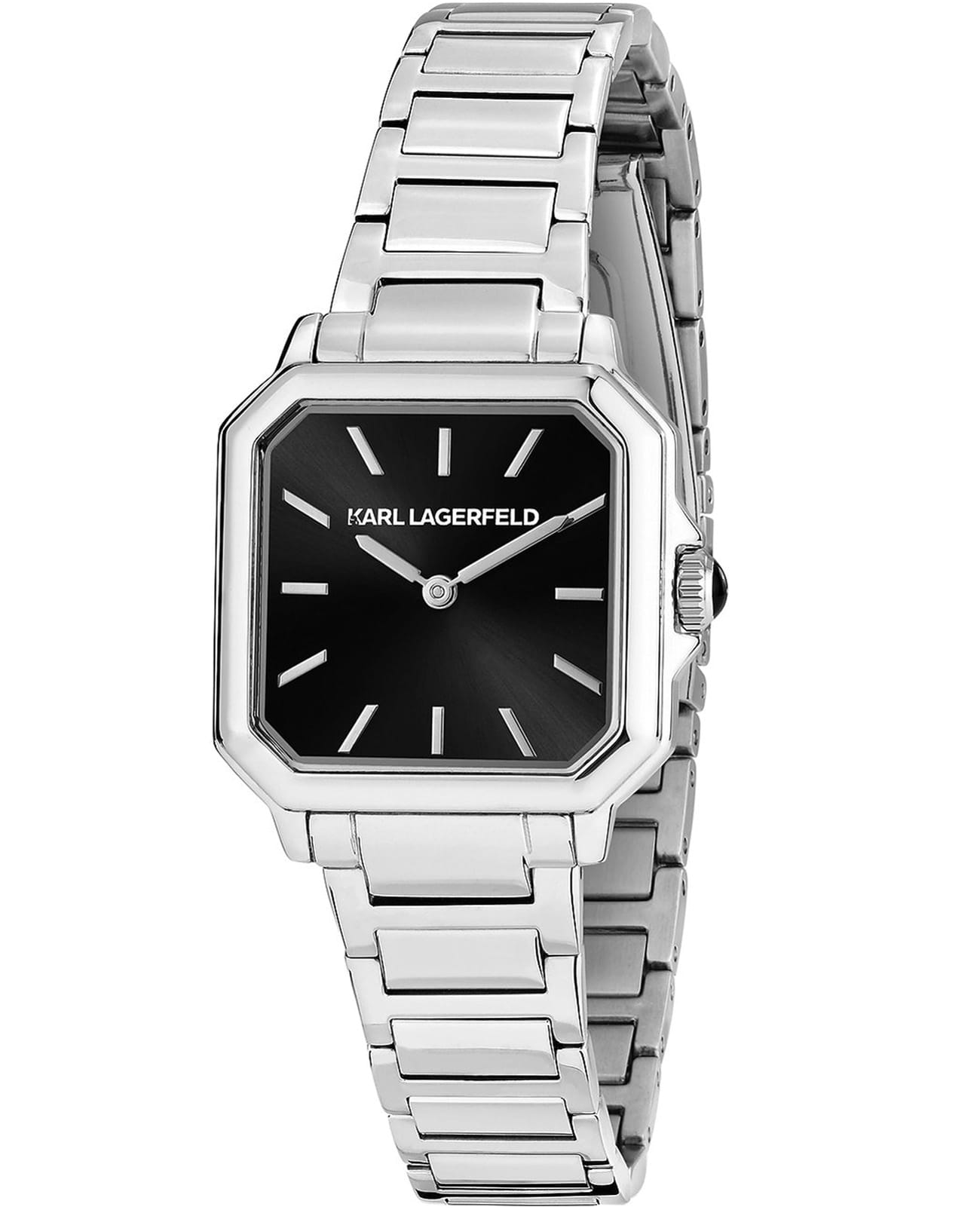 Karl Lagerfeld Karl Lagerfeld Square Classics R0553102507  R0553102507 кварцевые женские часы черный циферблат, браслет нержавеющая сталь — вид спереди