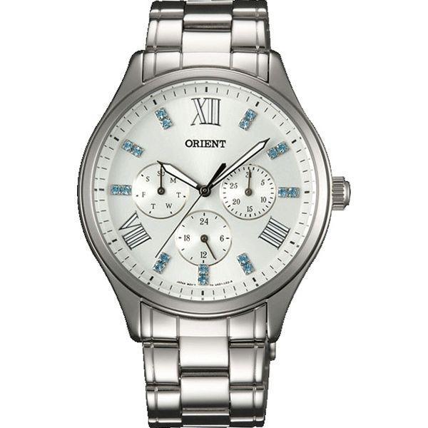 Orient Orient UX01005W (FUX01005W)  FUX01005W  женские часы серый циферблат, браслет  — вид спереди