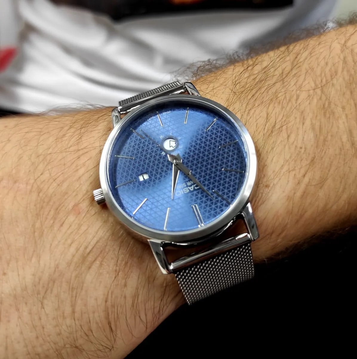 Casio Casio Collection MTP-B125M-2A, mtp япония мужские часы на браслете нержавеющая сталь боковой вид