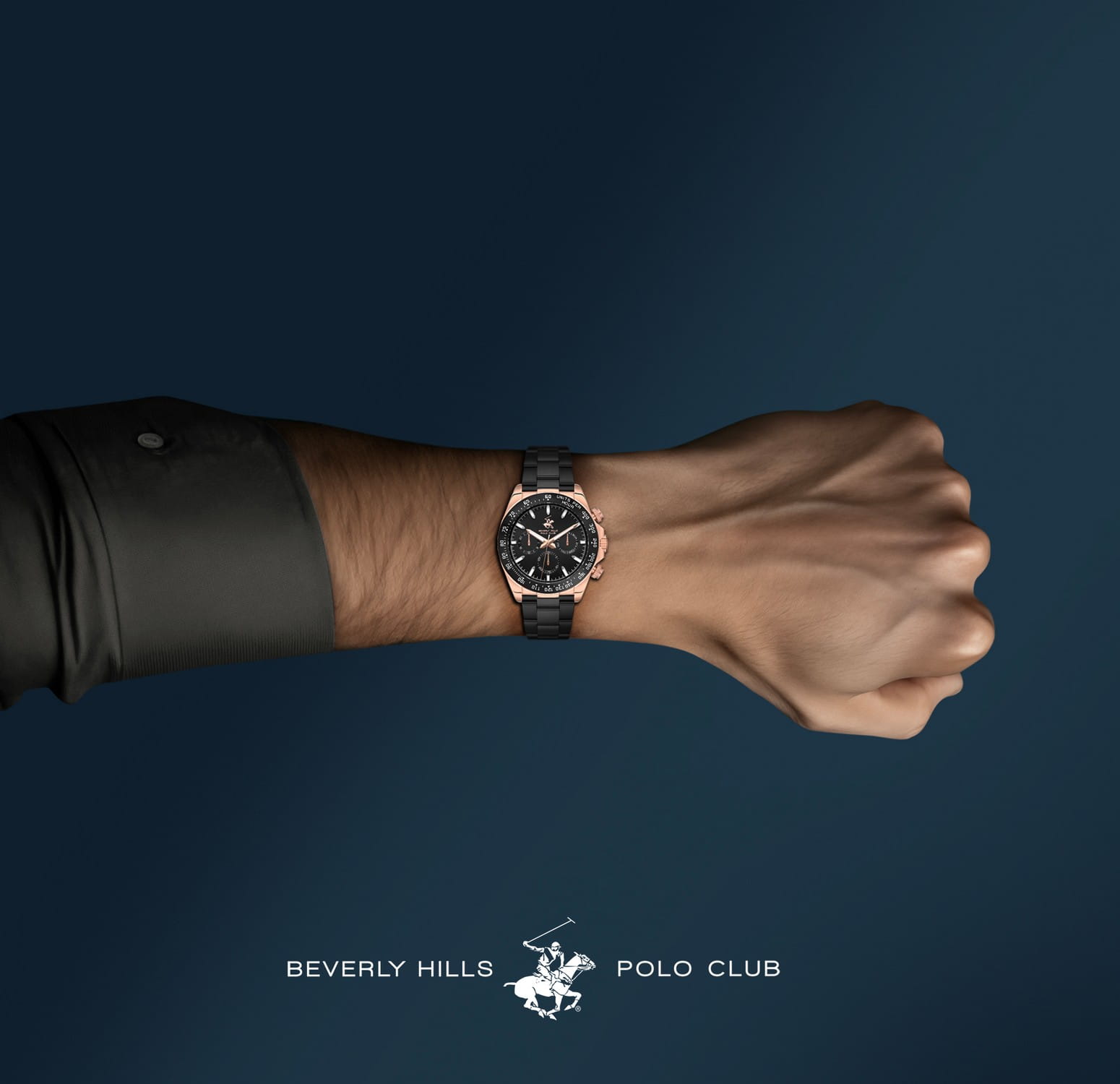 Beverly Hills Polo Club Beverly Hills Polo Club BP3608X.540 мужские часы черный циферблат на запястье