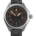 Aviator Aviator Airacobra V.1.38.0.316.4  V.1.38.0.316.4 кварцевые мужские часы черный циферблат, браслет кожаный — вид спереди