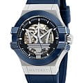 Maserati Maserati R8821108028  R8821108028 механические мужские часы  черный циферблат, браслет силикон — вид спереди