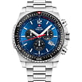 Swiss Military by Chrono Swiss Military by Chrono Sports SM34093.02  SM34093.02 кварцевые мужские часы  синий циферблат, браслет нержавеющая сталь — вид спереди