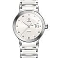 Rado Rado Centrix Automatic Diamonds R30027732 Automatic R30027732 механические женские часы белый циферблат, браслет сталь + высокотехнологичная керамика — вид спереди