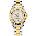 Certina Certina DS Action Lady C032.951.22.031.01 DS Action C0329512203101 кварцевые женские часы серебристый циферблат, браслет сталь c pvd покрытием — вид спереди