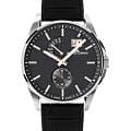 Jacques Lemans Jacques Lemans Derby 1-2199A  1-2199A кварцевые мужские часы черный циферблат, браслет кожаный — вид спереди