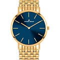 Jacques Lemans Jacques Lemans Classic 1-2172M  1-2172M кварцевые женские часы синий циферблат, браслет нержавеющая сталь с pvd-покрытием — вид спереди